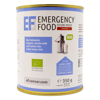 Convar EF Emergency Food Bio Vollmilch 350 g Dose - 15...
